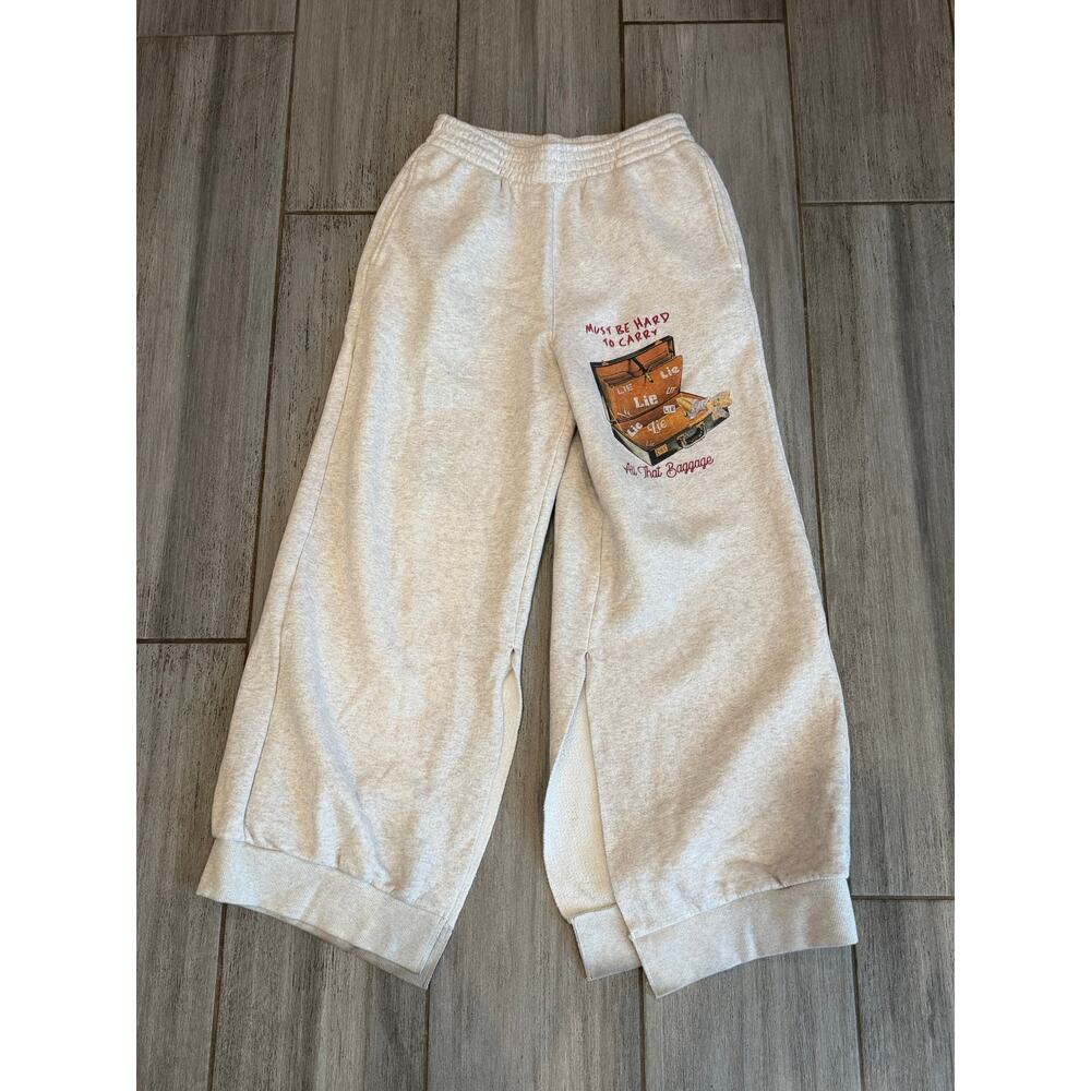 Boys Lie All That Baggage Terry Natural Sweatpants size Small - Picture 3 of 8